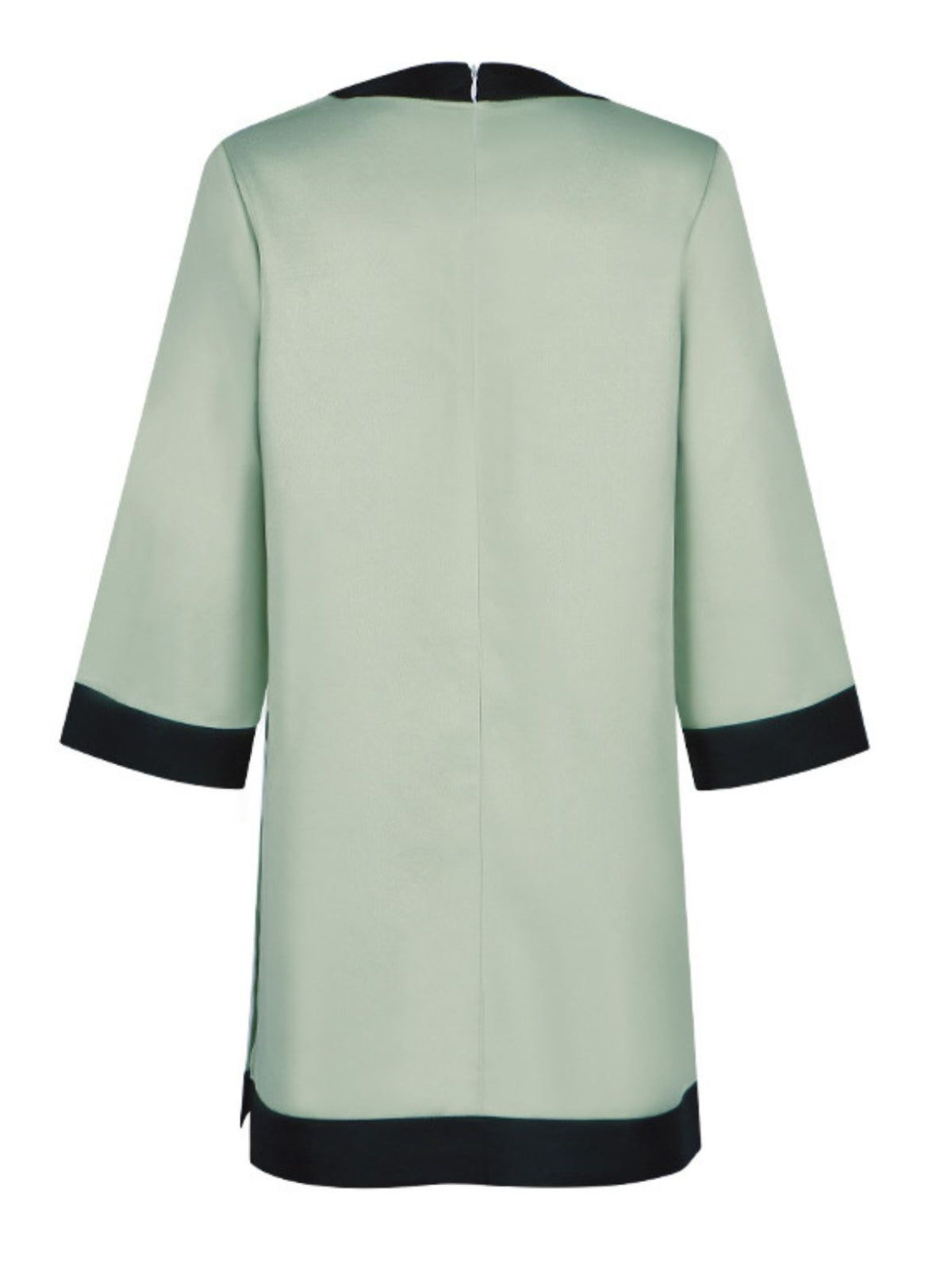 Green 1970s The Queen's Gambit Bow A-Line Dress