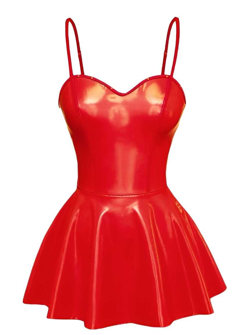 1980s Bunny Costume Latex Dress With Ears Headband