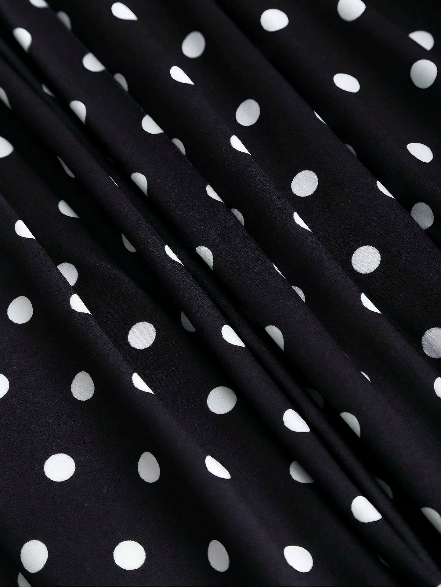 1940s Polka Dot Lace Trim Strap Jumpsuit