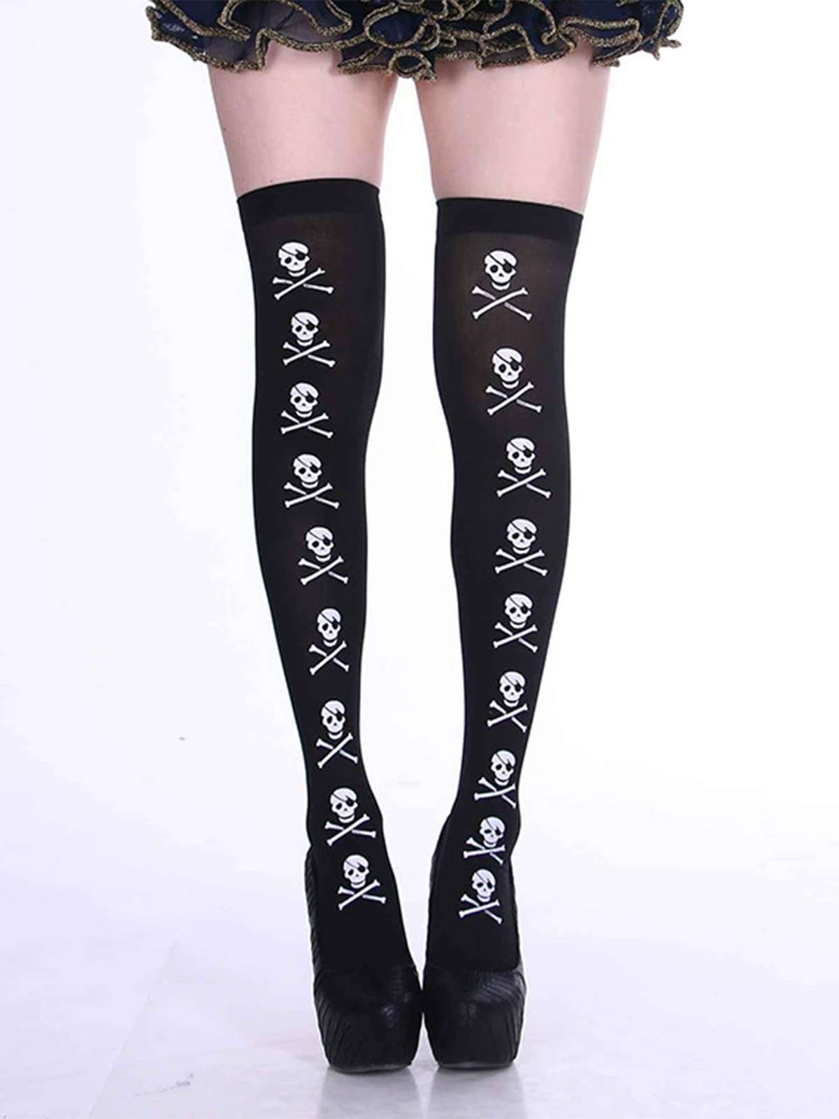 Halloween Gothic Blood Over-Knee Stocking