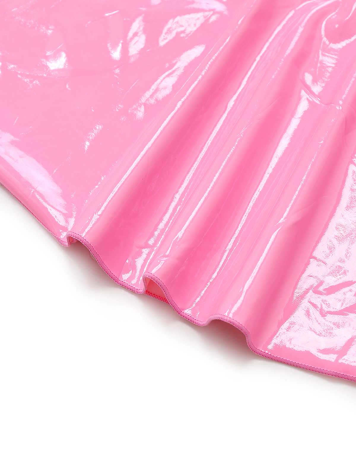 1980s Bunny Costume Latex Dress With Ears Headband