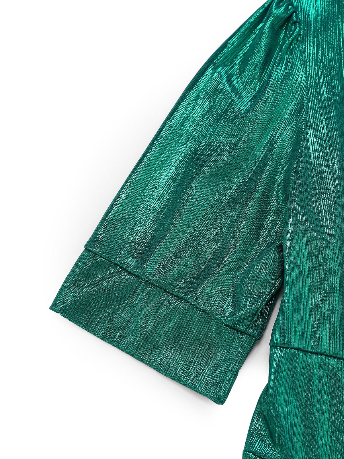 1970s Metallic V-Neck Wide-Leg Jumpsuit