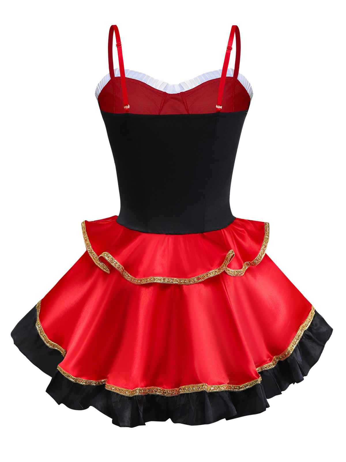 2PCS Red 1970s Riding Hood Costume Cape With Corset Dress