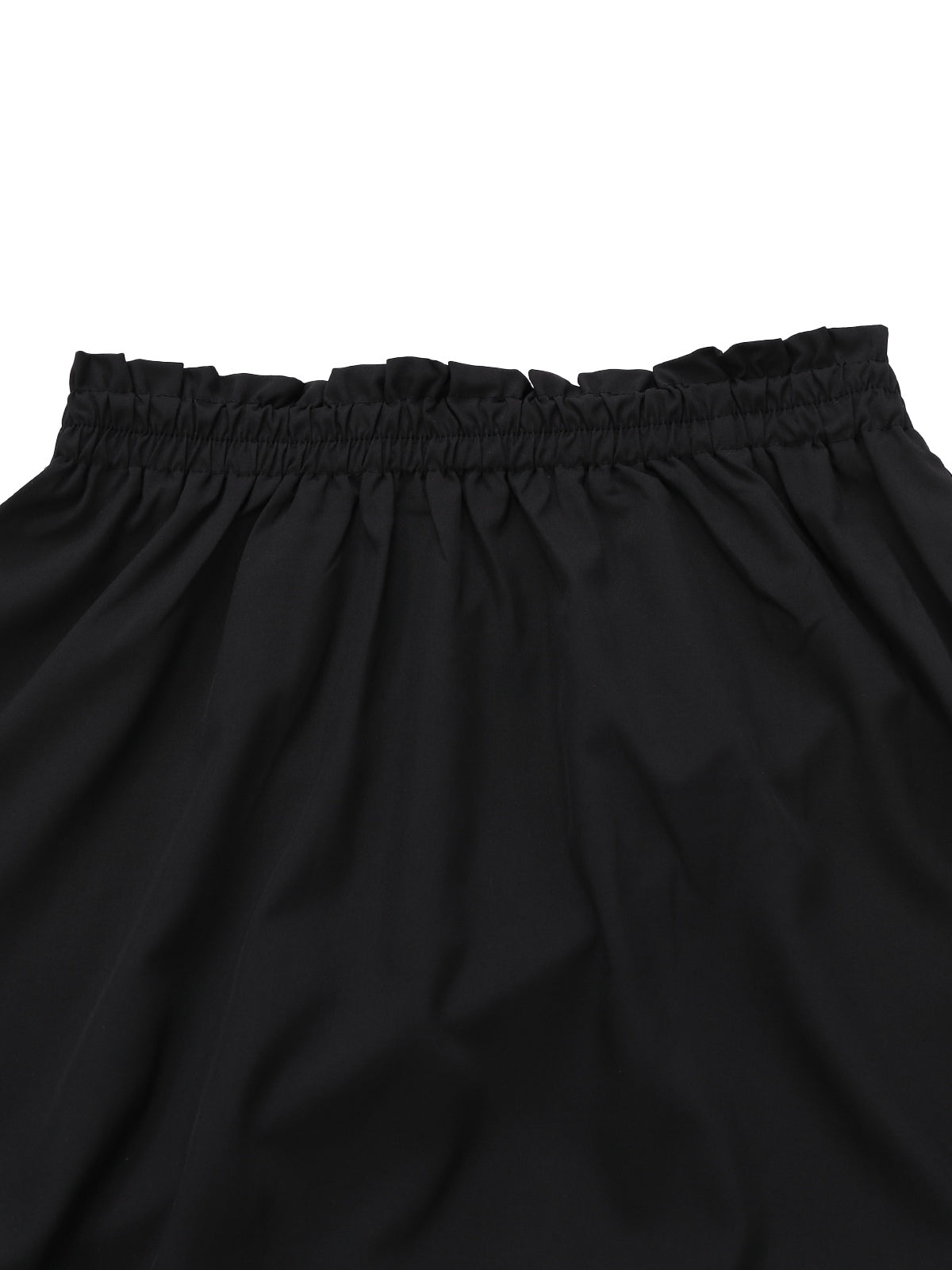 2PCS Black 1950s Halloween Witch Lace Ruffled Blouse & Skirt