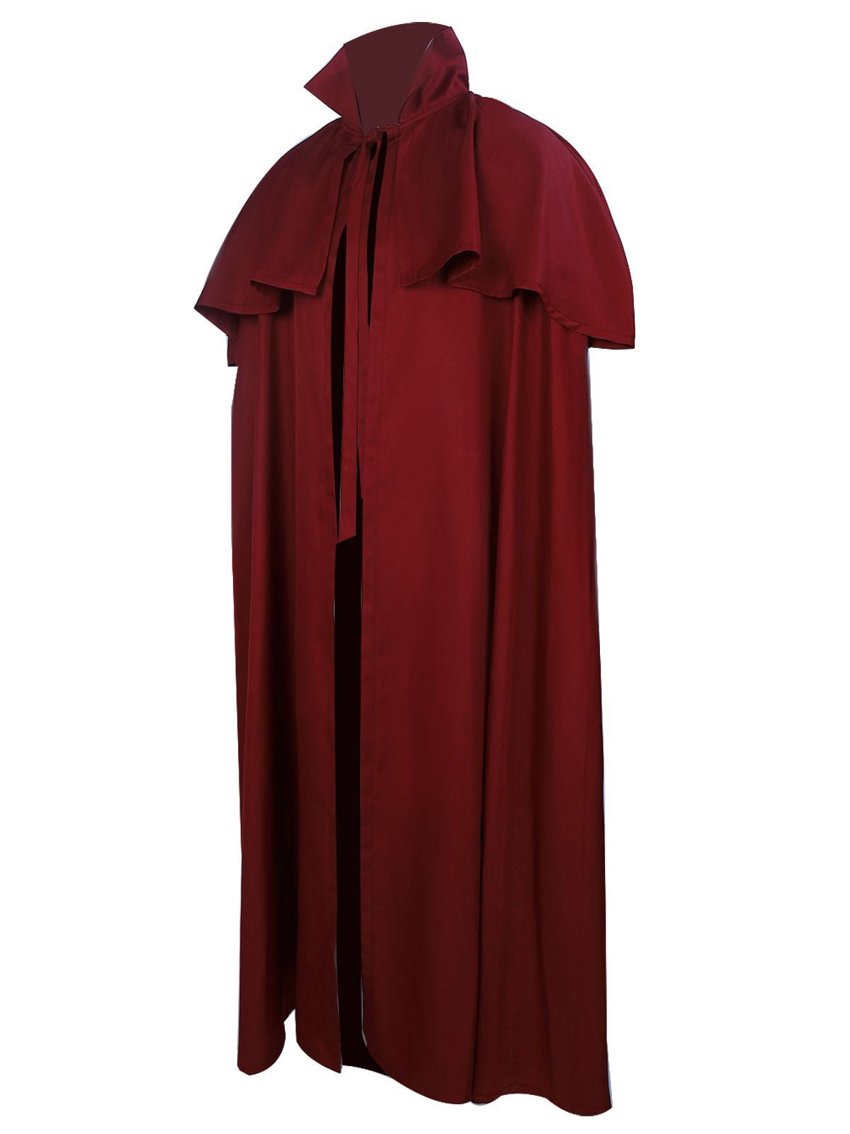 1930s Solid Halloween Gothic Medieval Death Cloak