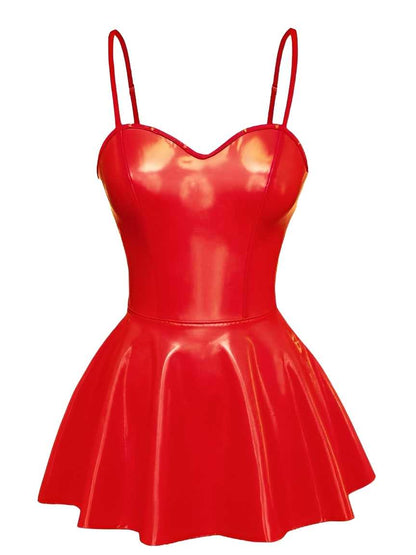 1980s Bunny Costume Latex Dress With Ears Headband