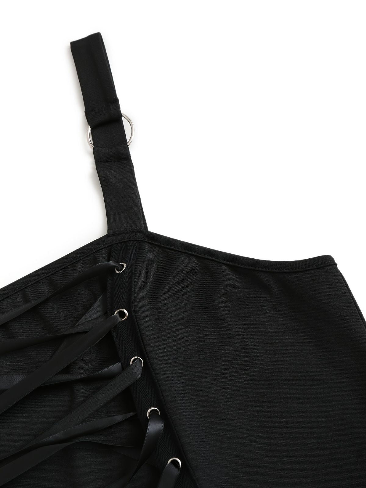 [Plus Size] Dark blue 1950s Bat Lace-Up Halloween dress