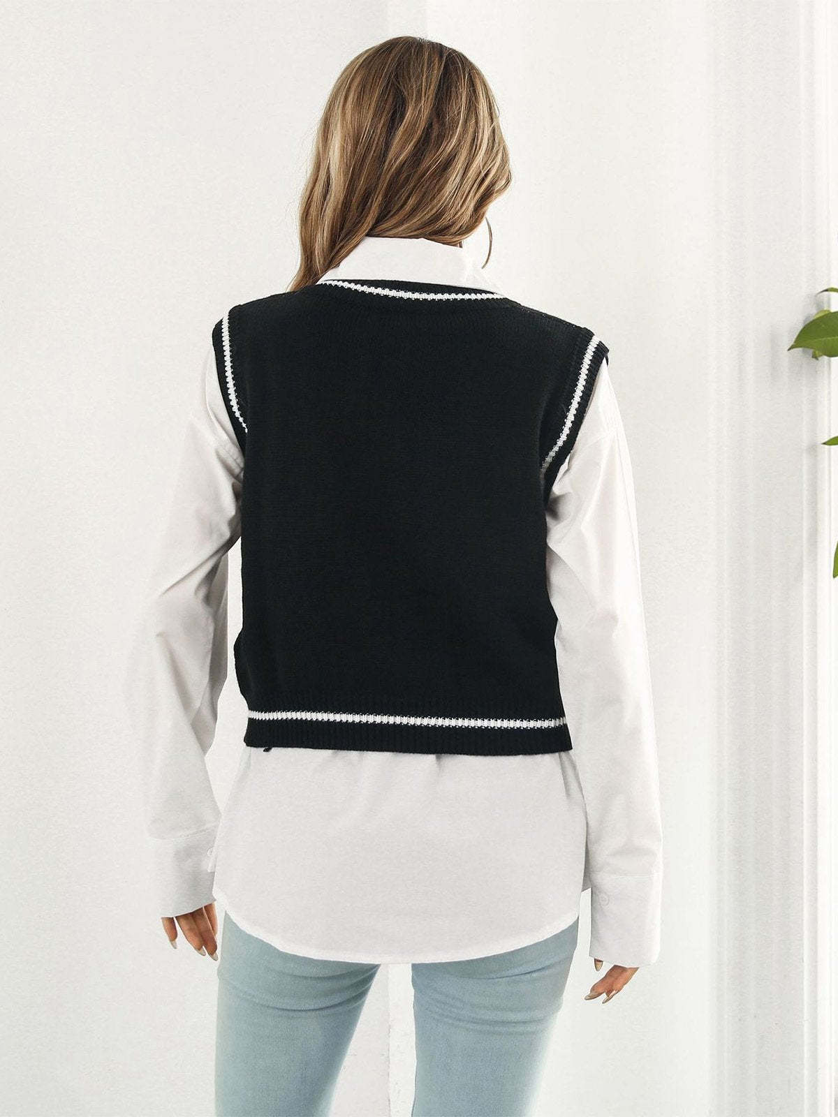 1980s Halloween Skull Arygle Sweater Vest
