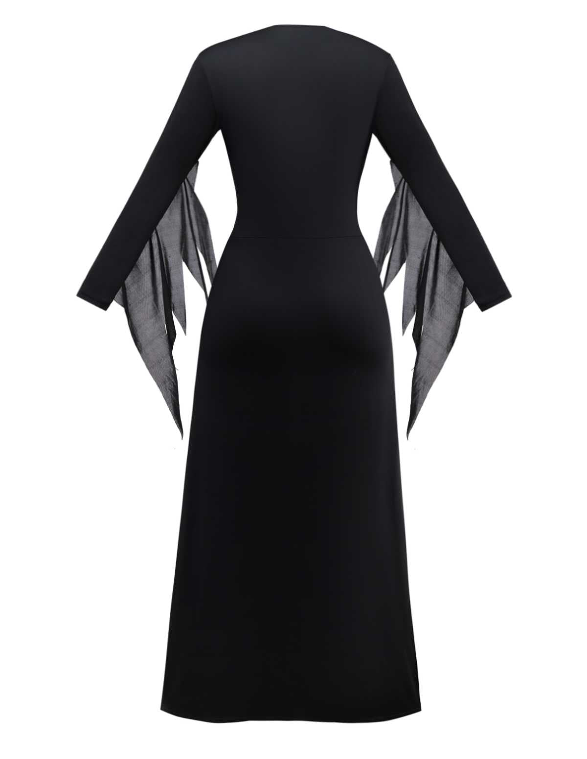1970s Lace-Up Gothic Witch Costume Dress Set