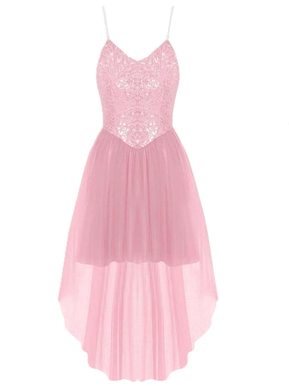 1970s Halloween Fairy Wings Sequin Tulle Costume Dress