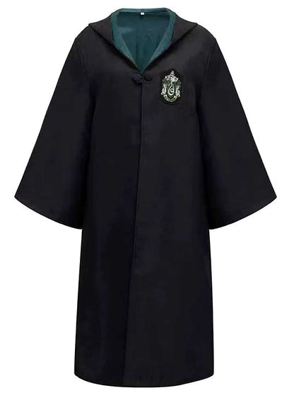 1970s Halloween Wizard School Hooded Robe Costume Set