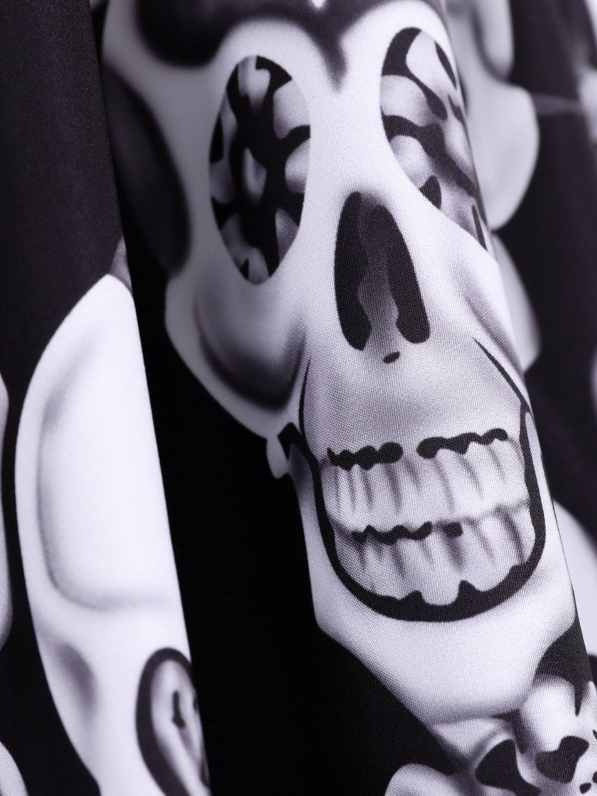1950s Halloween Skull Sleeveless Swing Dress