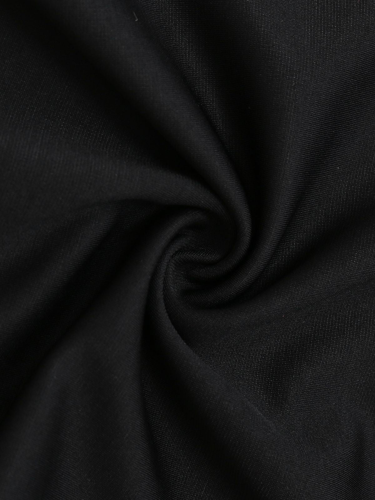 Black 1930s Sequined Belt Deep V-Neck Jumpsuit