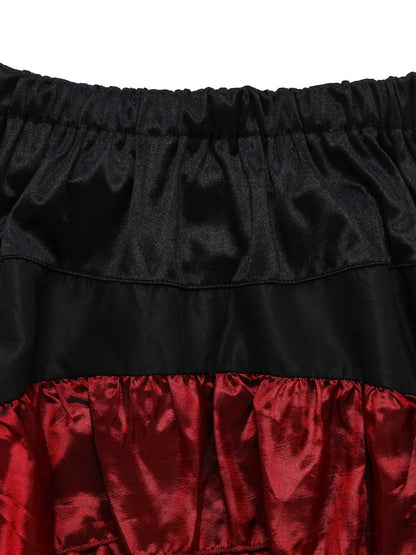 2PCS 1980s Ruffled Halloween Pirate Costume Set