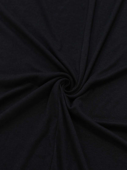 Black 1930s Lace Trimmed Halter Maxi Dress