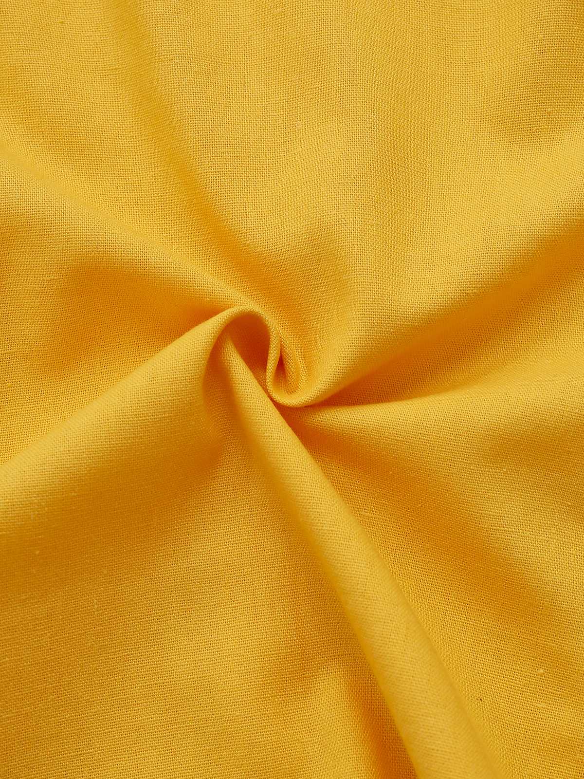 Yellow 1960s Cutout Floral Sleeveless Blouse