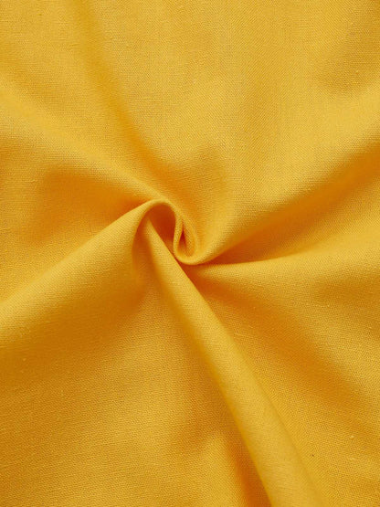 Yellow 1960s Cutout Floral Sleeveless Blouse
