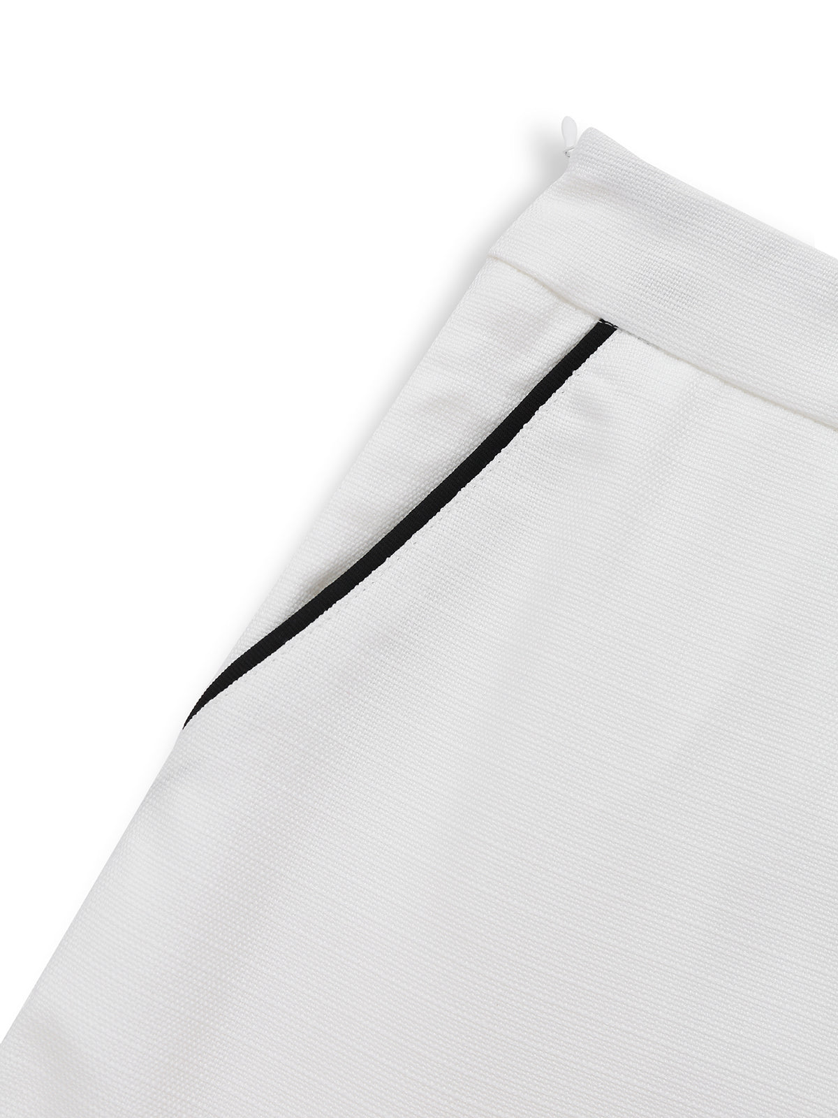 2PCS White 1960s Lapel Collar Button Sleeveless Suit