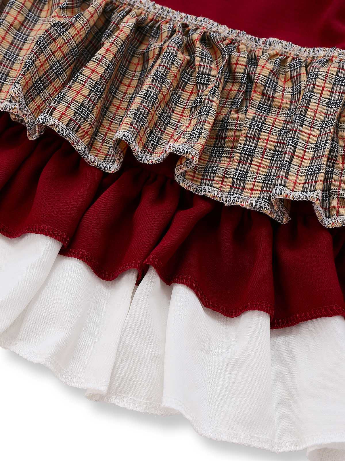 1950s Red Riding Halloween Costume Dress With Cape