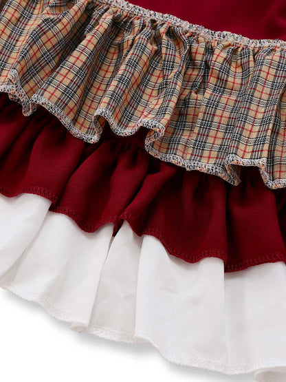 1950s Red Riding Halloween Costume Dress With Cape