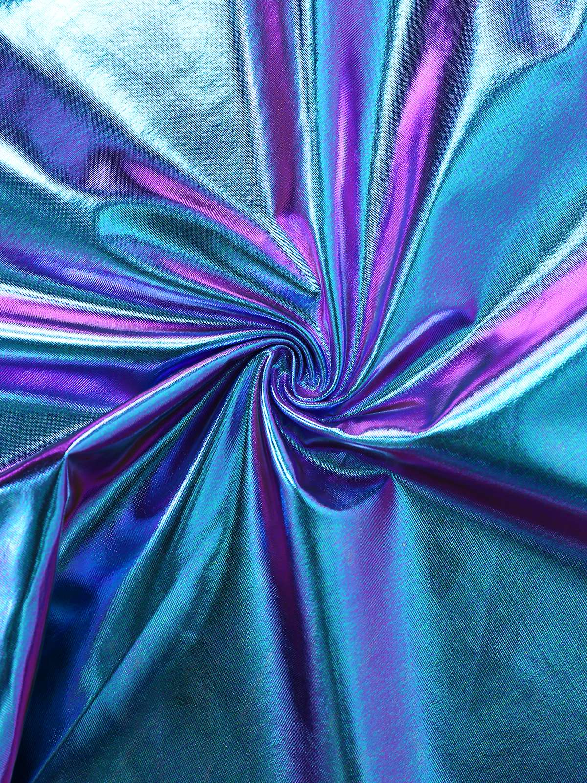 1980s Metallic Futuristic Party Mini Dress