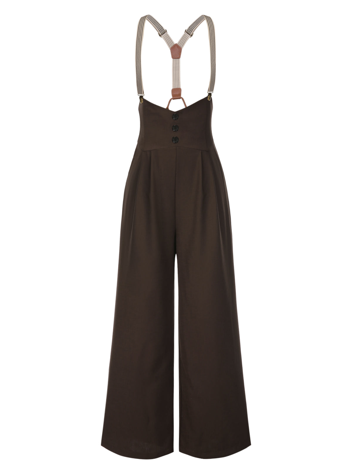 [Pre-Sale] Dark Blue 1950s Button Suspender Pants