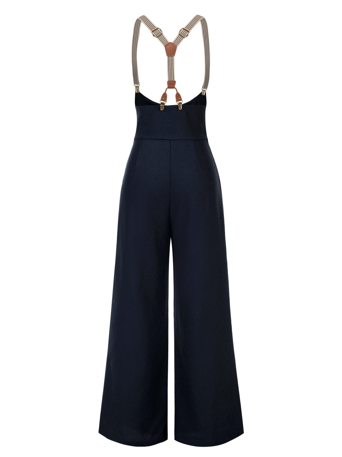 [Pre-Sale] Dark Blue 1950s Button Suspender Pants
