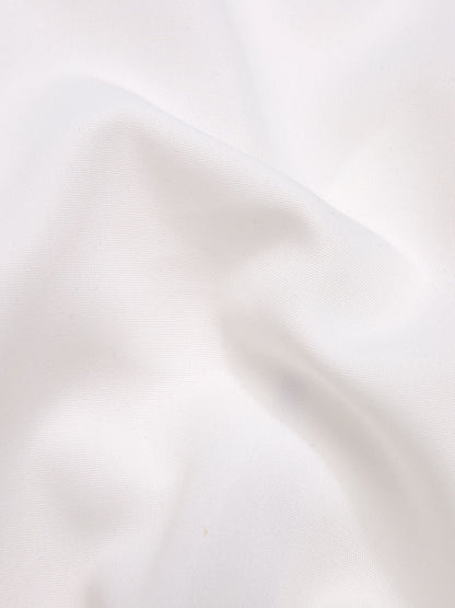 [Pre-Sale] White 1950s Ruched V-Neck Puff Sleeve Crop Top
