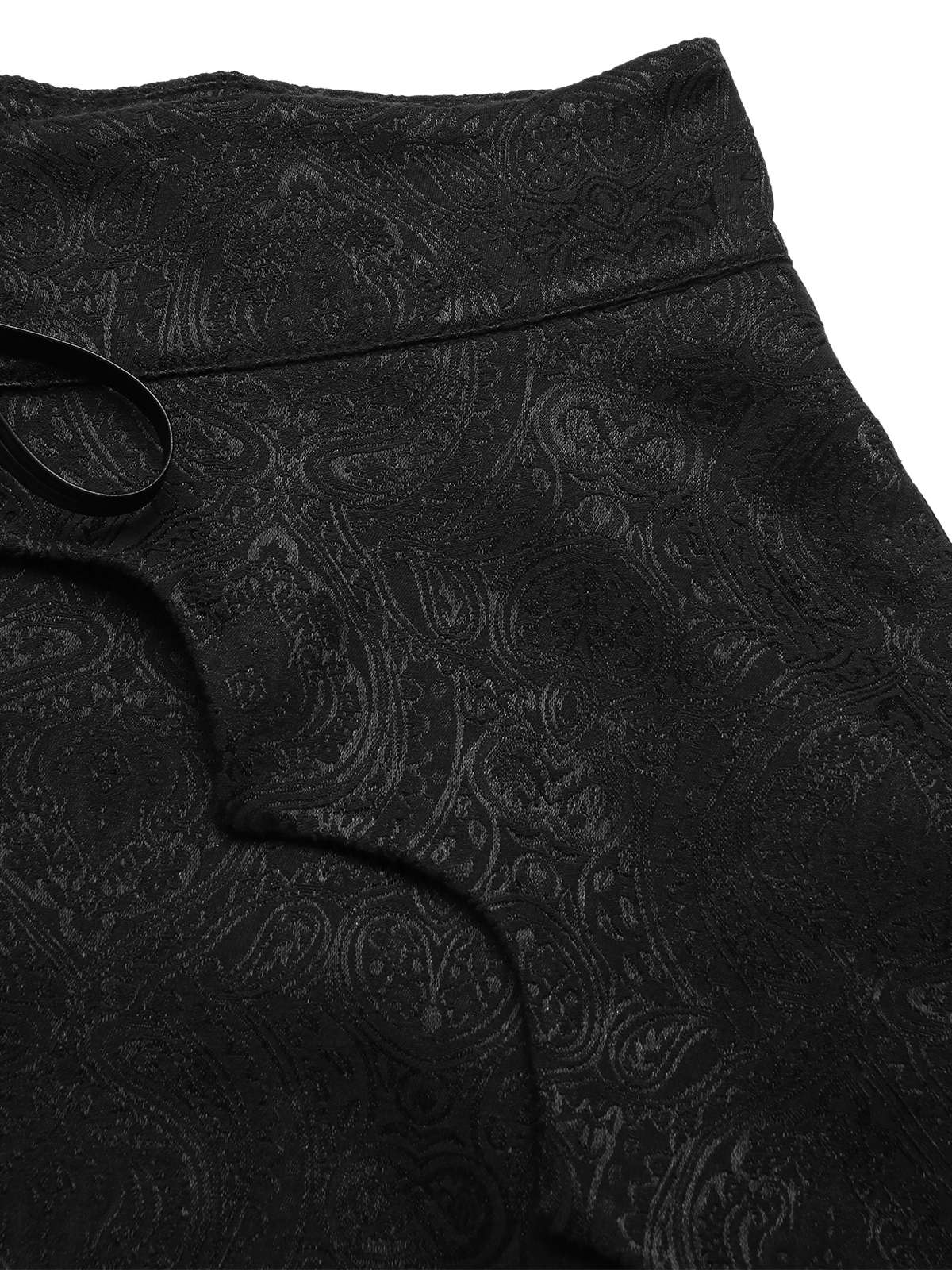 [Pre-Sale] Black 1950s Gothic Bat Jacquard High-Low Hem Cover-Up