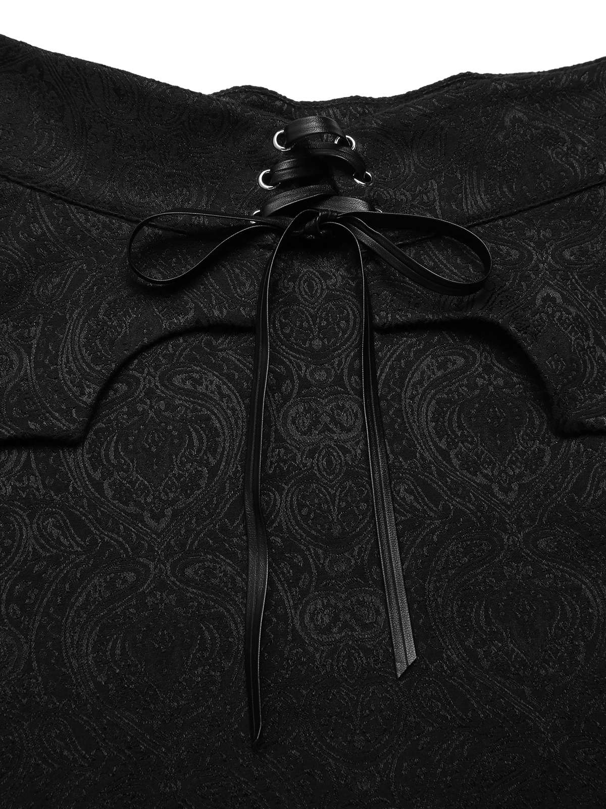 [Pre-Sale] Black 1950s Gothic Bat Jacquard High-Low Hem Cover-Up