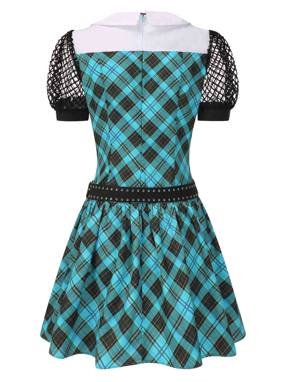 [Pre-Sale] Blue 1970s Plaid Peter Pan Collar Frankie Stein Dress