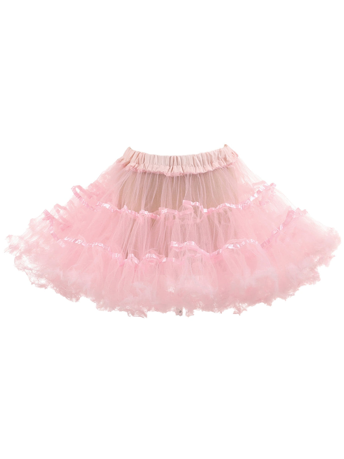 1950s Mesh Color Binding Underskirt Petticoat