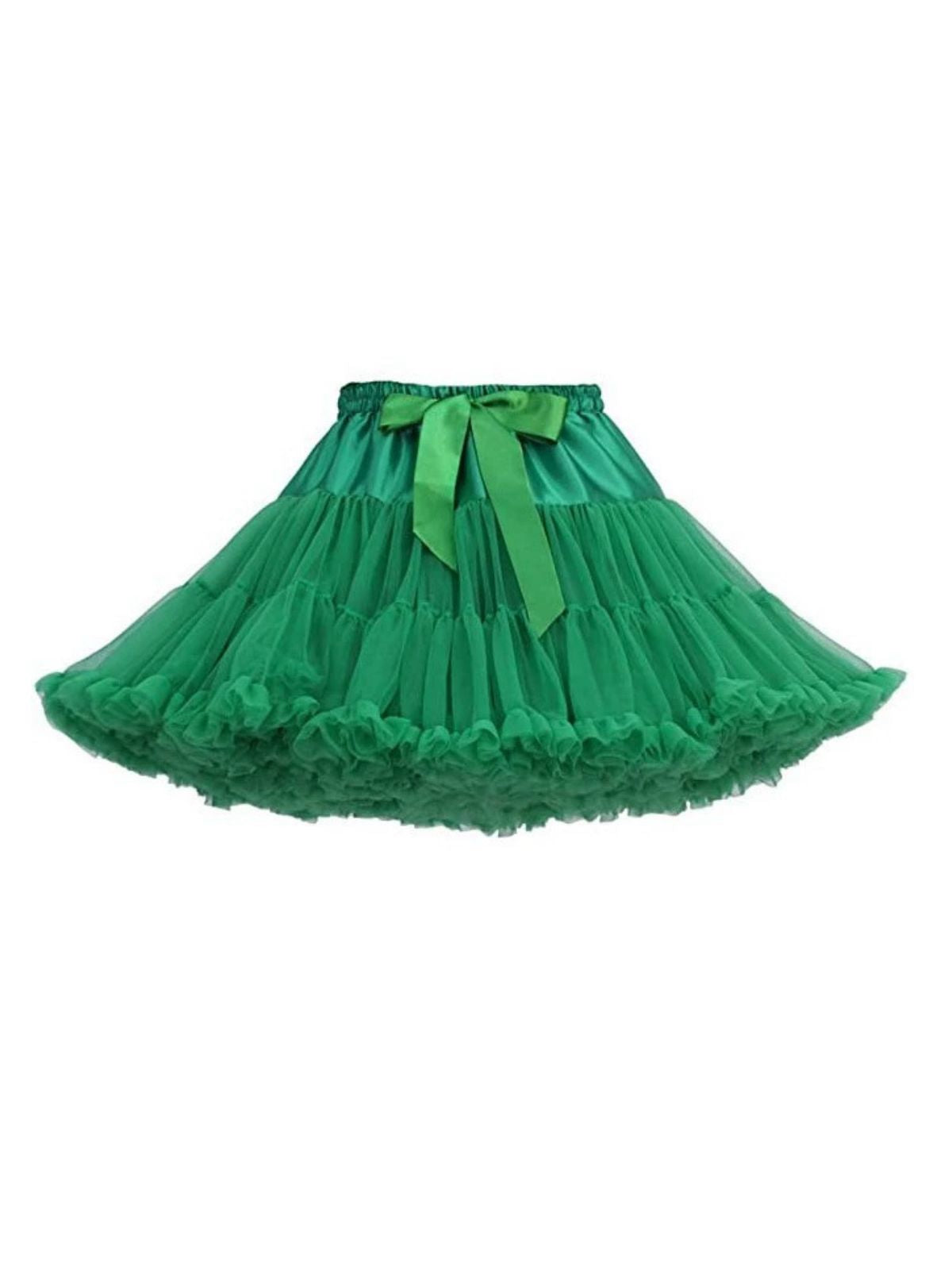 1950s Solid Halloween Mesh Underskirt Petticoat