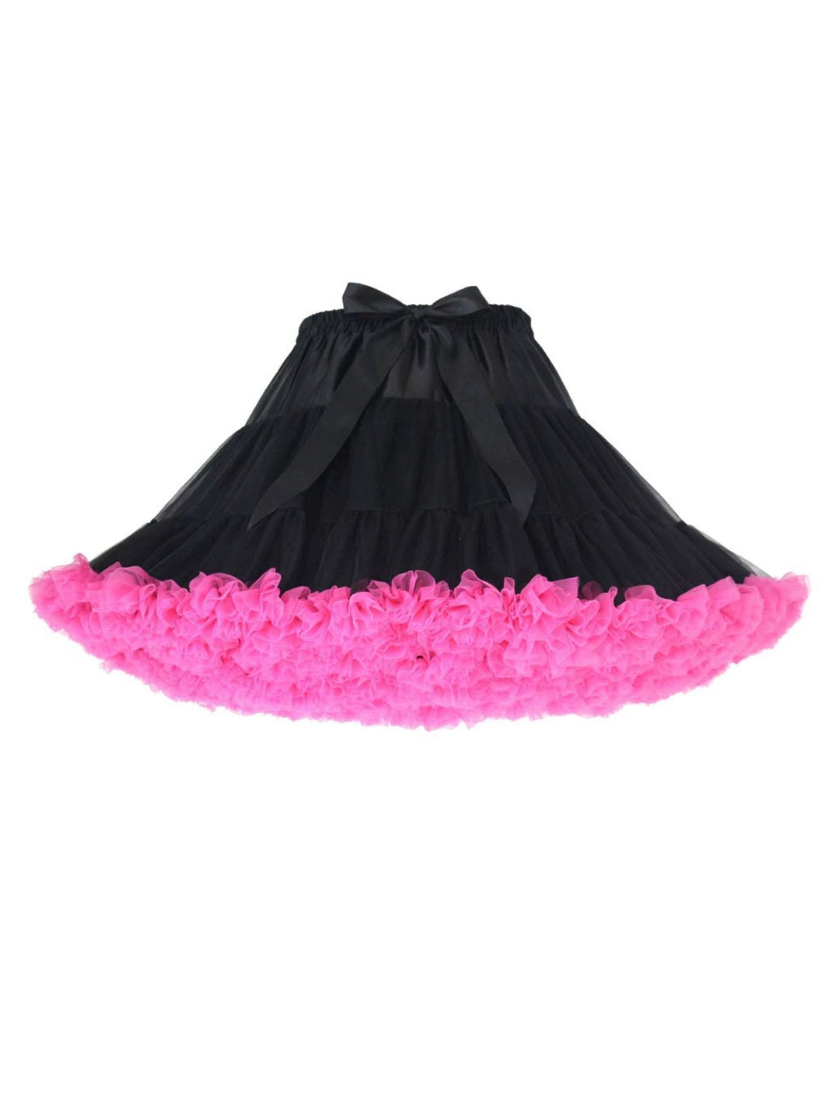 1950s Solid Halloween Mesh Underskirt Petticoat