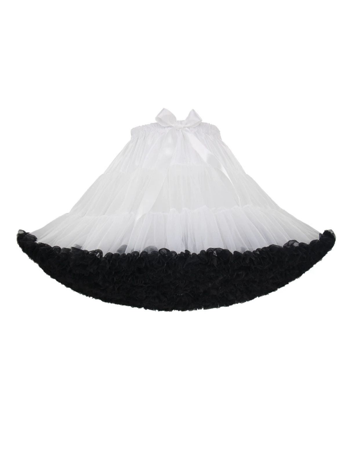 1950s Solid Halloween Mesh Underskirt Petticoat