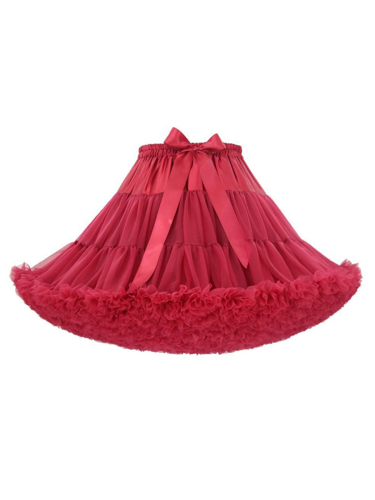 1950s Solid Halloween Mesh Underskirt Petticoat
