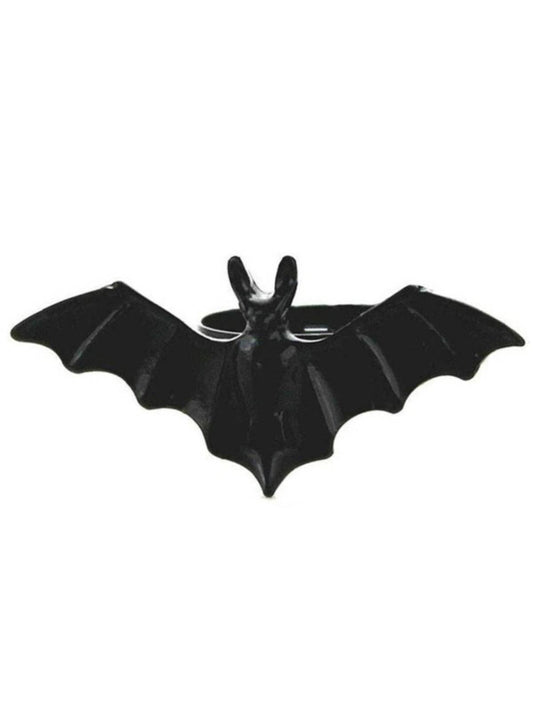 Black Retro Bat Alloy Ring