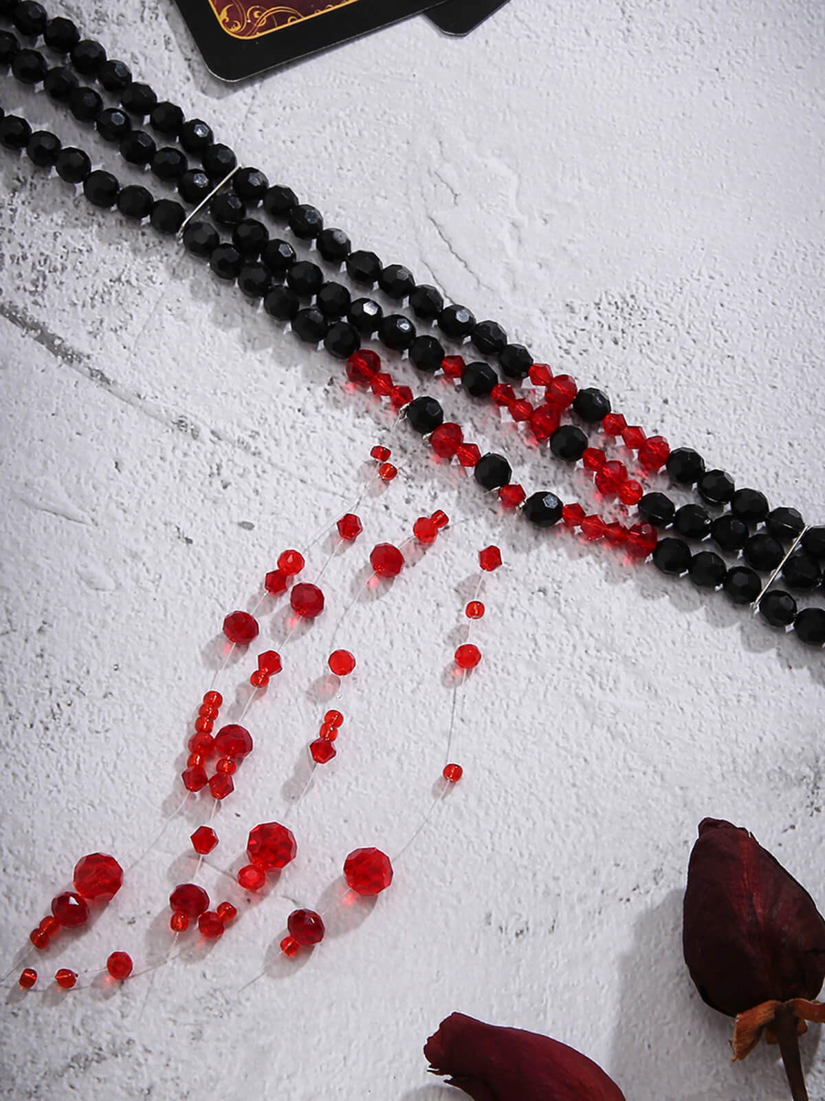 Halloween Gothic Crystal Blood Drop Necklace