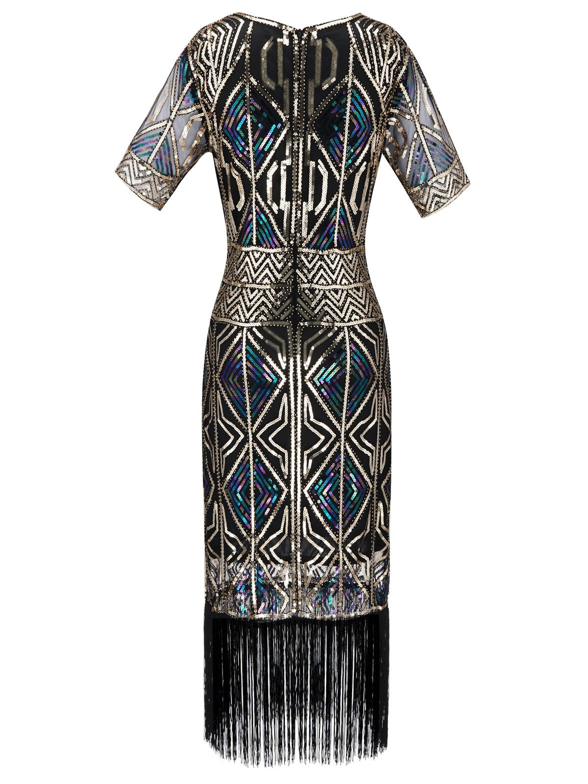 1920s Sequin Fringed flapper Dress