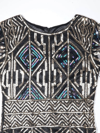 1920s Sequin Fringed flapper Dress