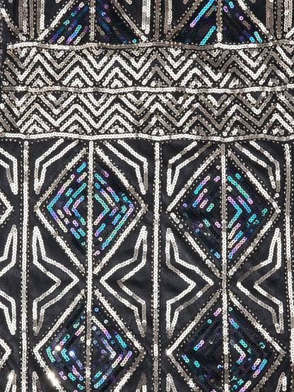 1920s Sequin Fringed flapper Dress