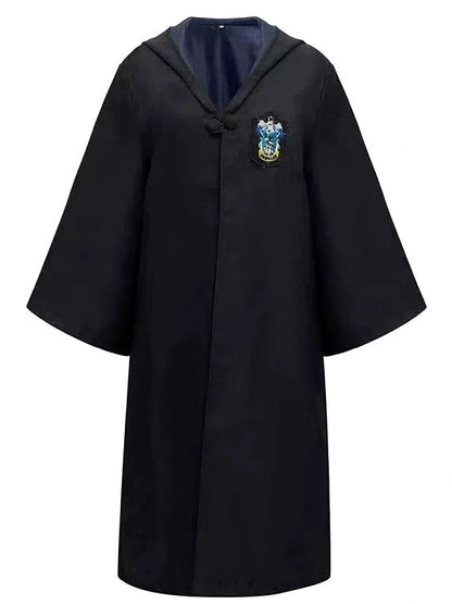 1970s Halloween Wizard School Hooded Robe Costume Set