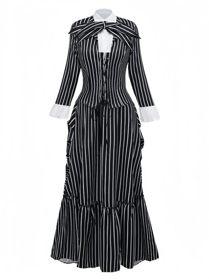 [Pre-Sale] Black 1940s Striped The Nightmare Before Christmas Suit