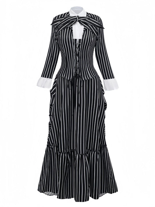 [Pre-Sale] Black 1940s Striped The Nightmare Before Christmas Suit